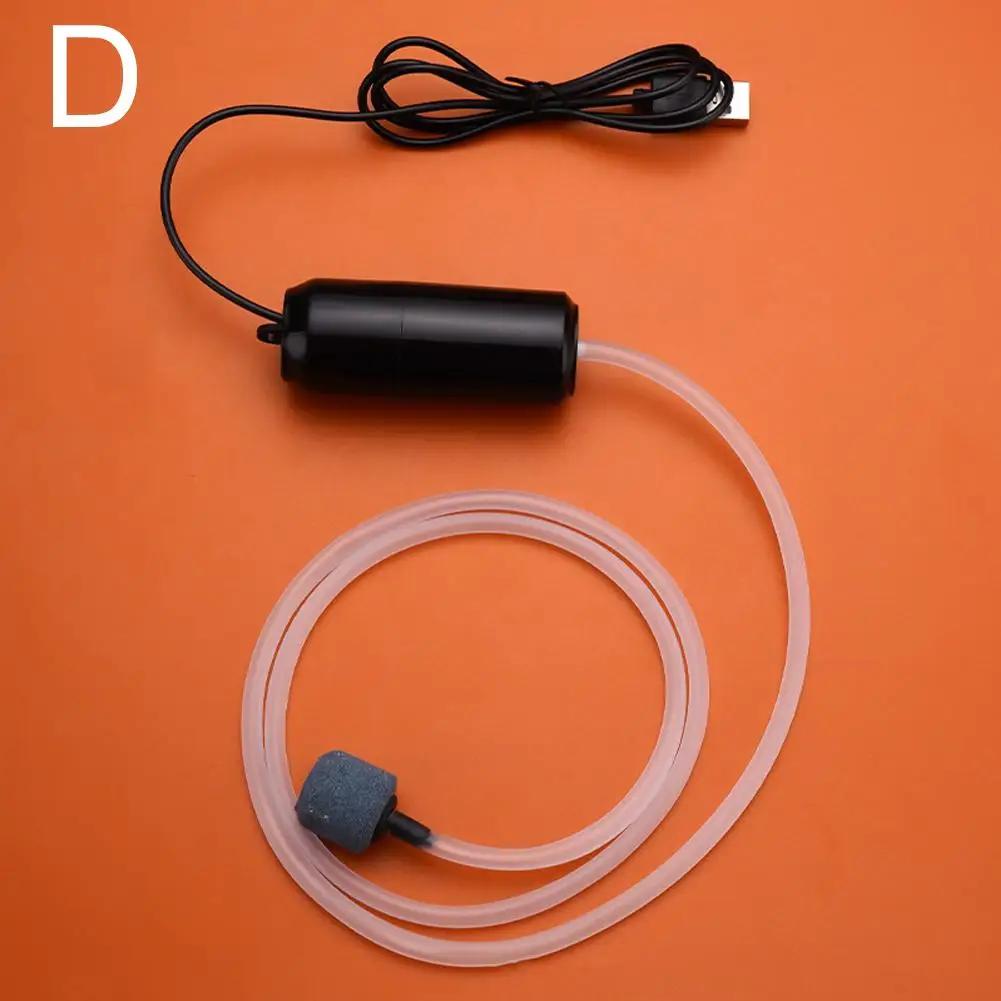 Аквариумный кислородный воздушный насос для рыб Usb бесшумный воздушный компрессор оксигенатор мини-аквариум портативный аэратор маленькие аксессуары W1u2