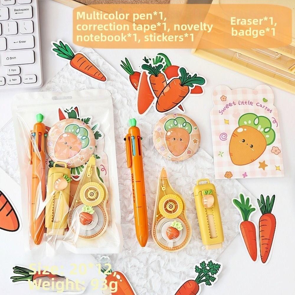 Gel Pen Stationary Sets Multi-functional Correction Tape Cute Eraser Back to School Gift For Kids