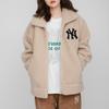 New MLB Base Logo Velvet Jackets Unisex Camel 3AJPF0316-50SAS