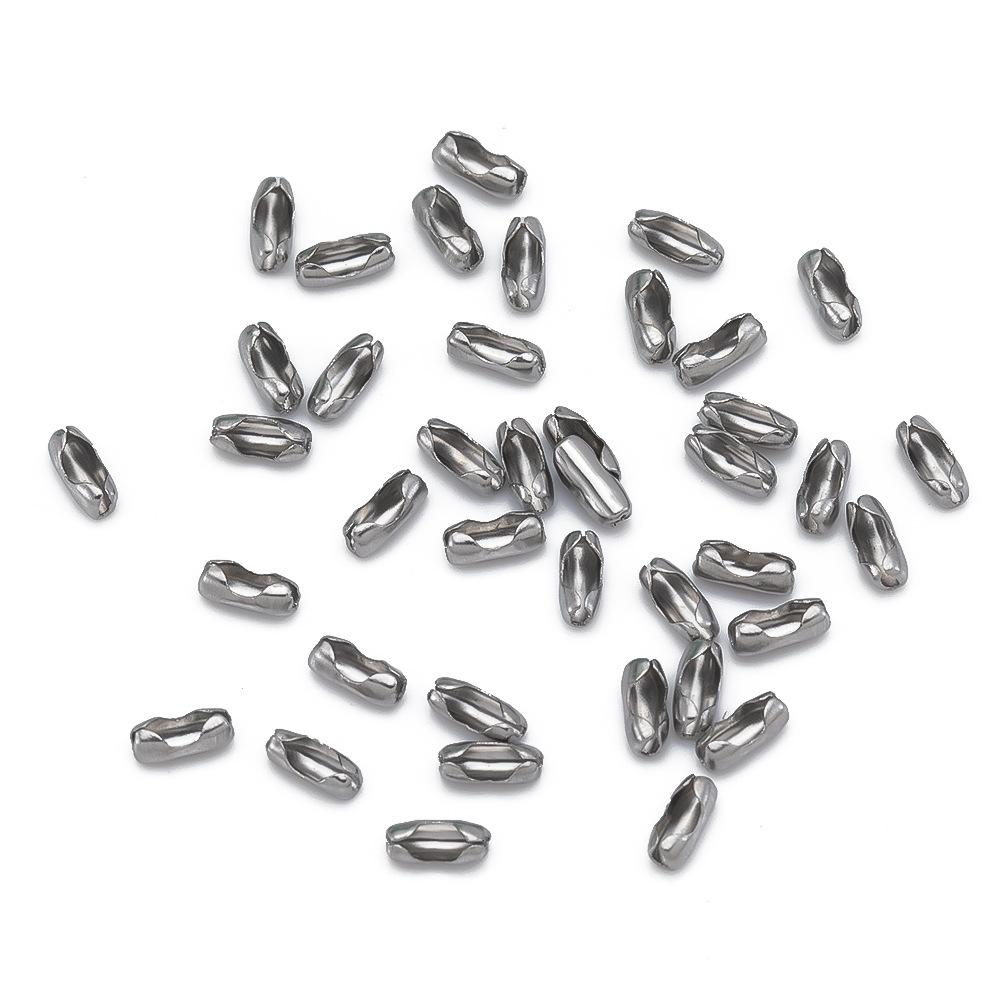 Silver Tone Stainless Steel Ball Chain Connector Clasps for DIY Necklace Bracelet Jewelry Making 50pcs/lot