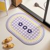 Коврики для ванной комнаты Коврики для туалетной двери Противоскользящие Противопадающие Диатомовая грязь Водопоглощающие Быстросохнущие Коврики для ног Коврики для ванной комнаты