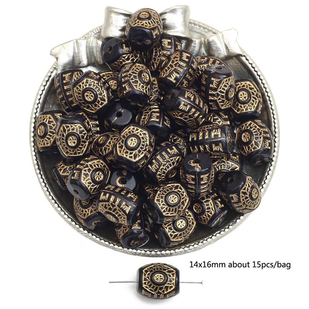 Бусины для браслета ручной работы, акриловые французские винтажные золотые плоские бусины, круглые бусины, украшения ручной работы, браслет, ожерелье, кулон, телефонная цепочка, аксессуары