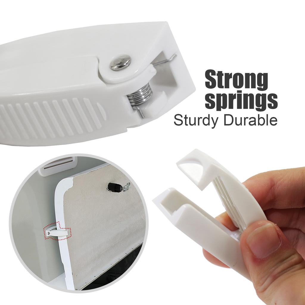 Car Door Catch Hooks Rv Camper Baggage Door Latch Door Clip Compartment Catch Holders for Rv Trailer Camper Interior Cabinet