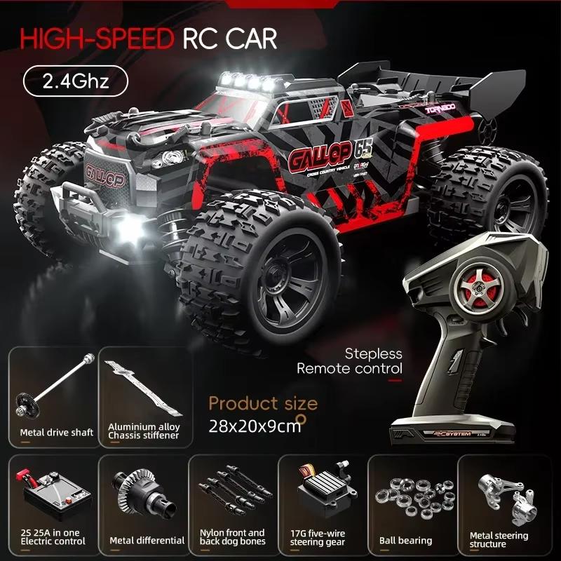 2024 Новый LYZRC 1:16 50 км/ч 4WD RC автомобиль с дистанционным управлением LED автомобили высокоскоростной дрифт монстр-трак для детей игрушка подарок
