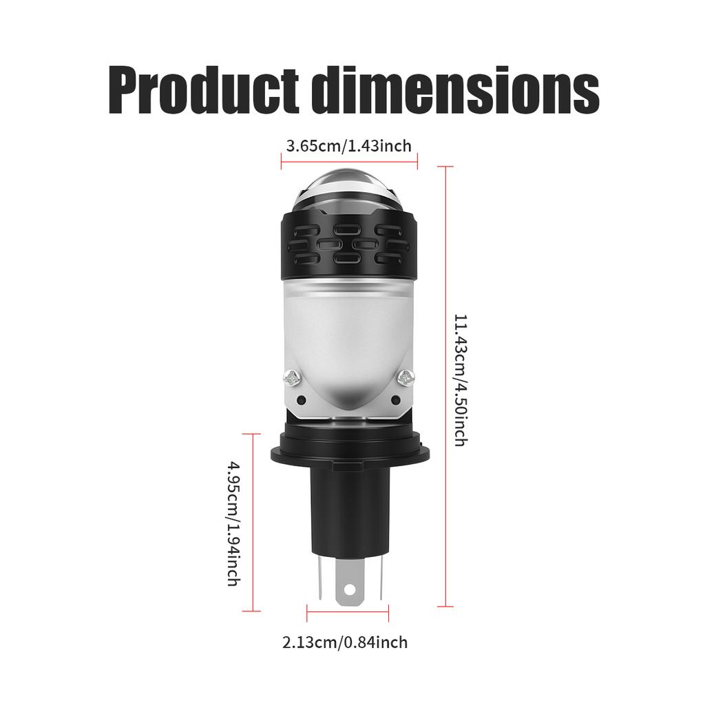 Светодиодные лампы H4 12V-24V Фара мотоцикла Дьявольские глазки Дневной ходовой свет Светодиодные прожекторы Чип CSP 3570 Аксессуары для мотоциклов