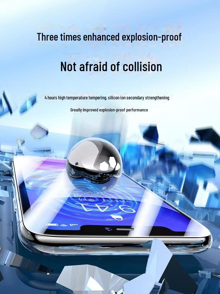 Защитное стекло для iPhone14, 13 Pro Max, 12, XR — высокая прочность, большой дуговой дизайн