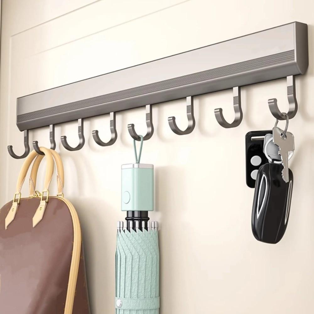 Wall Mounted Kitchen Storage Rack Aluminum Alloy Coat Hangers Quality Towel Hanger Kitchen