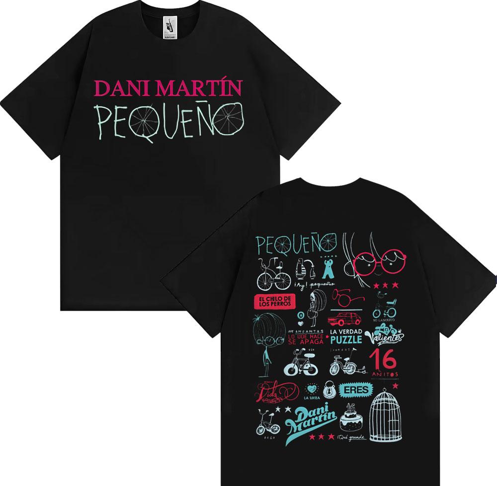 Dani Martín Concierto 26 Años Album Merch Tshirt Unisex Women Fashion Hip Hop Streetwear T Shirts Cotton Comfort T Shirt