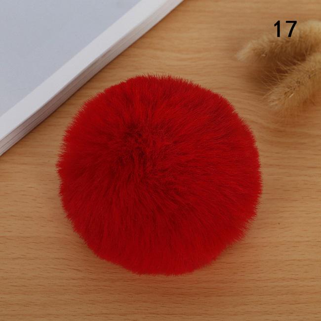 1 шт., пушистый 8 см, шарик из кроличьего меха, брелок для ключей, аксессуары, шляпа с помпоном «сделай сам», одежда, украшение для обуви