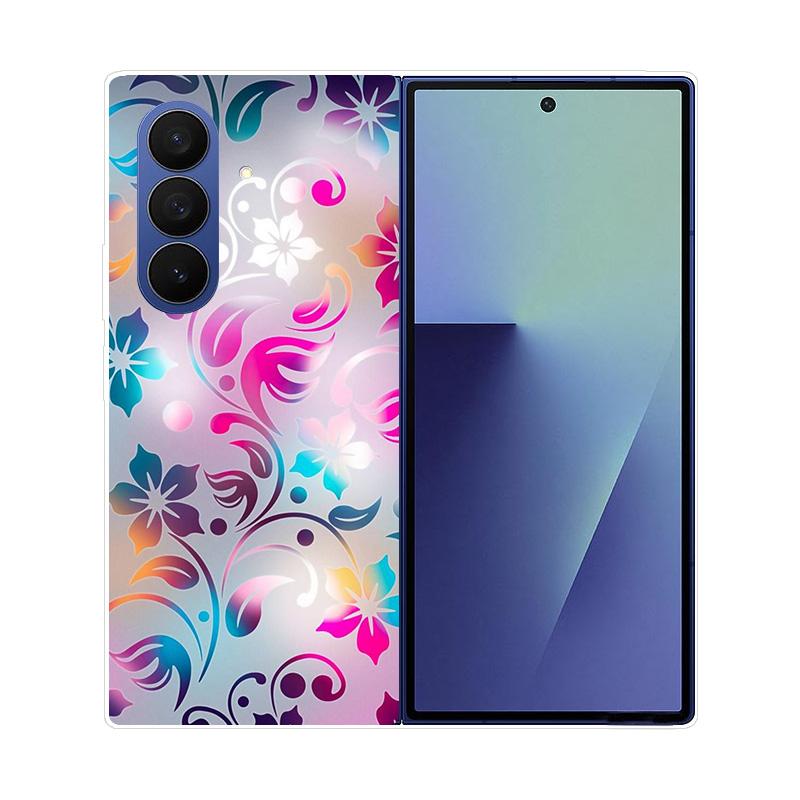 Чехол для Samsung Galaxy Z Fold 7 Мраморный Жесткий ПК Задняя Крышка Для Samsung Galaxy Z Fold7 ZFOLD7 Полностью Защитный Корпус Телефона