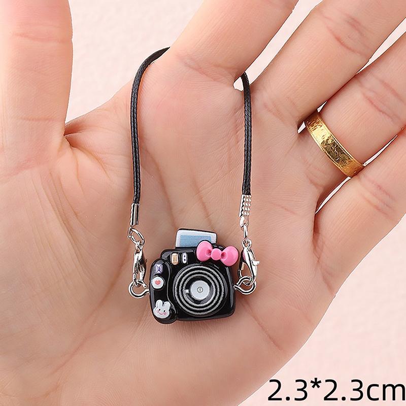5Pcs Mini Doll Camera Pendant Cute Doll Decor Accessories Cartoon Pendant Dollhouse Camera Decoration Children Toys