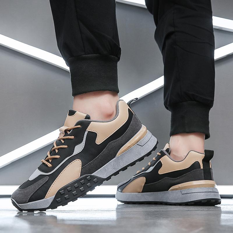 Кроссовки осень-зима мужские дизайнерские брендовые 2024 новые разноцветные модные спортивные туфли на платформе со шнуровкой спортивные повседневные туфли для мужчин