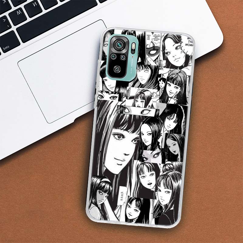 Чехол для телефона с изображением аниме Junji Ito Terror Horror для Xiaomi Redmi Note 10 Pro Max 10S 9 9S 9T 8 8T 11T 11S 11 5G 11E 7 6 5 4X Coque Cove