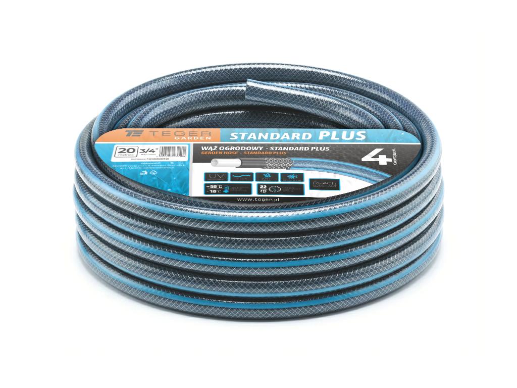 Garden hose "STANDARD PLUS" FI 3/4". 20m / TEGER