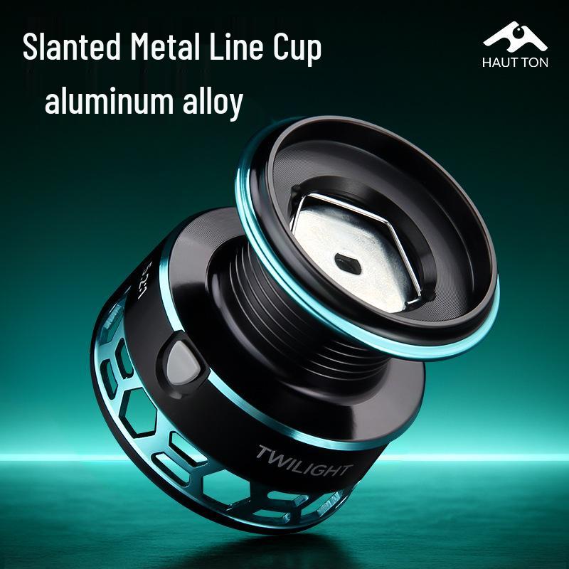 Катушка спиннинговая Haotun Zero-Gap с двойной рукояткой: 5,2:1 Дальний заброс, Ловля кальмара и микрообъектов.