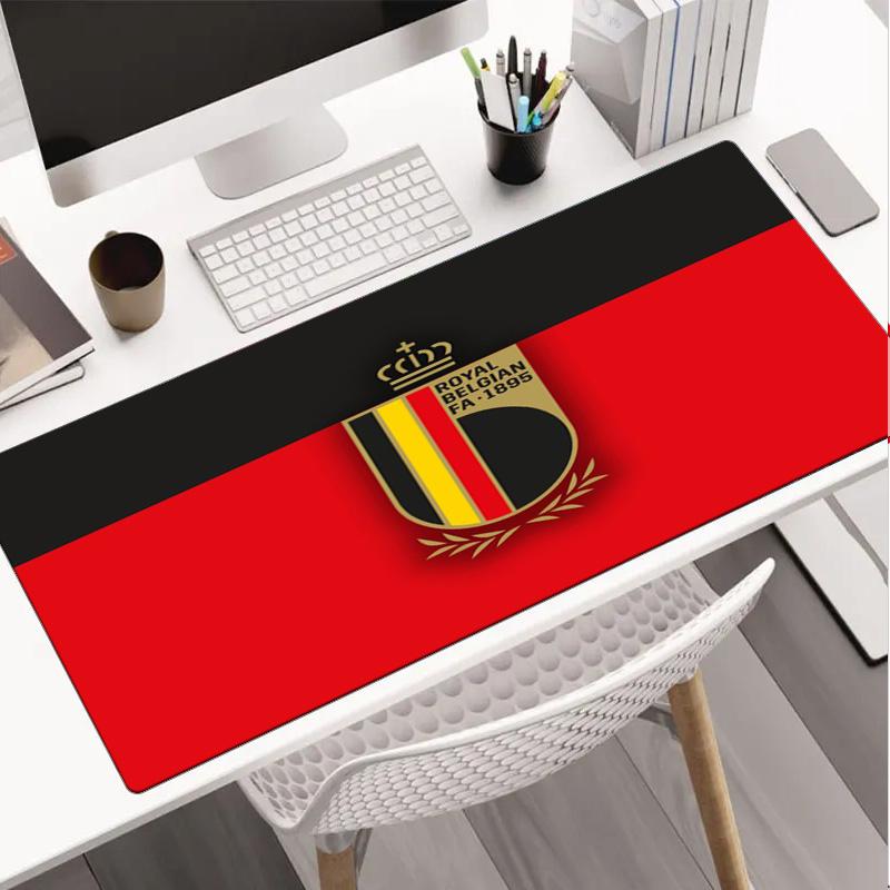 Belgian Football Association Emblem Mouse pad Mouse pad, Gaming Mouse Pad, keyboard pad, Desk Decor for computer notebook Fan Gift Birthday Gift