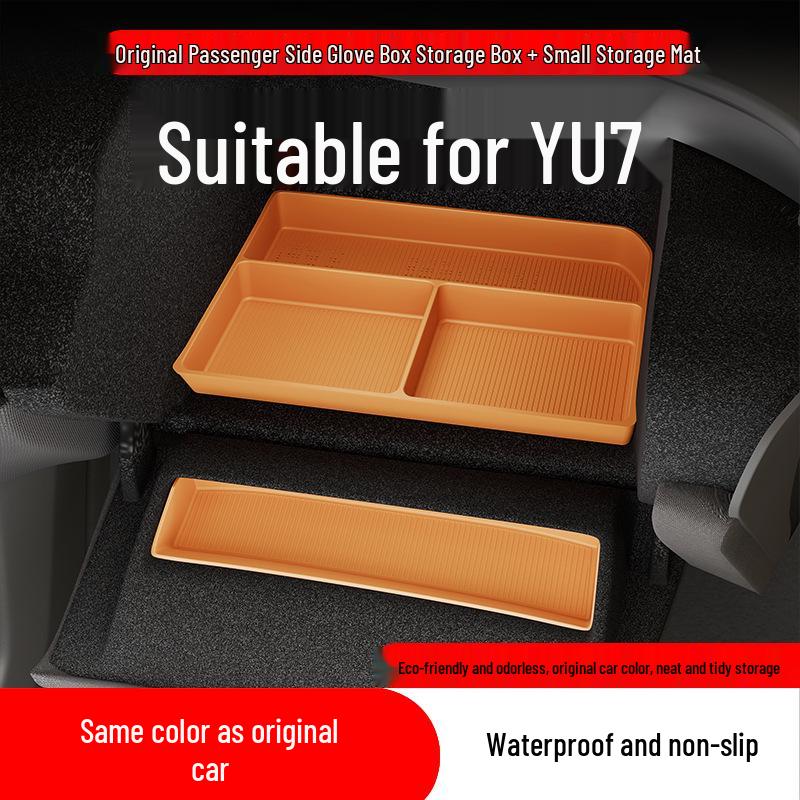 YU7 Passenger Side Glove Box & Seat Storage Mat for Car Interior