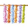 Набор из 50 гирлянд-ожерелий из цветов для пляжа, для DIY-декора, гирлянды для улицы, для путешествий, праздника, дня рождения, выпускного вечера