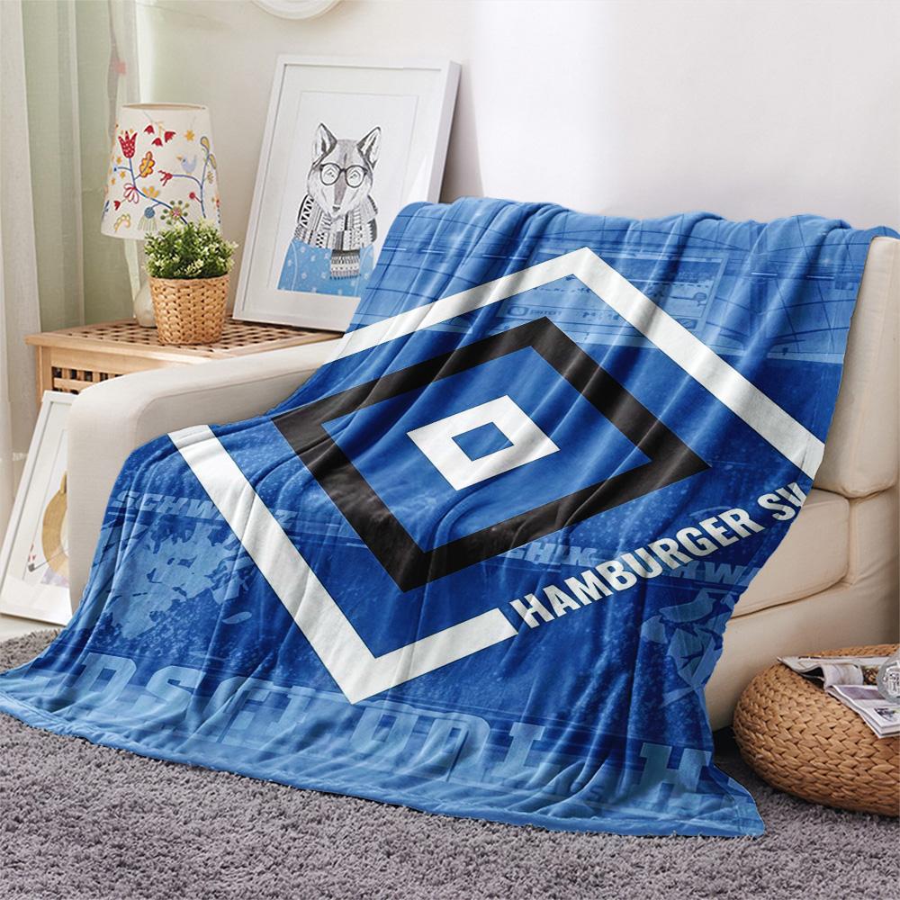 Hamburger SV Print FlAannel Blanket, High quality Comfortable for All Seasons, Home Decor, Warmth and Comfort