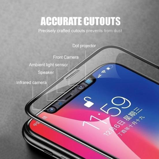 Ударопрочная 10D пленка из закаленного стекла для iPhone Xs/Xs Max/XR/X/6S/7 Plus/8