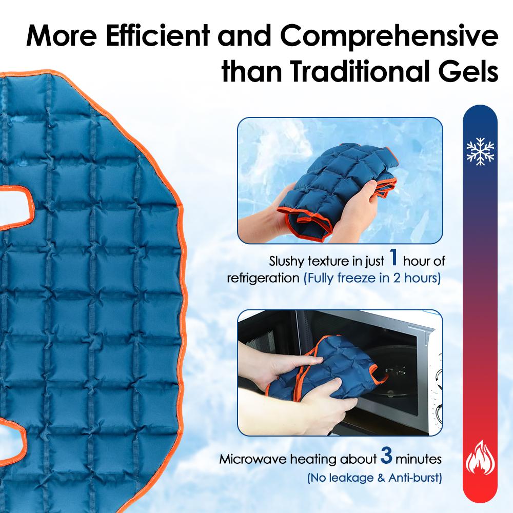 Многоразовая большая самовпитывающаяся водная шаль-подушка, полимерные гелевые пакеты со льдом, спина, колено, шея, плечо, голеностоп, растяжение, горячий и ледяной компресс