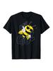 Мужская футболка S & S Bee Cool с принтом шмеля, в ретро-стиле, черная, с круглым вырезом, с принтом сот и пчелы, мягкая, дышащая ткань, легкая эластичность, от S до