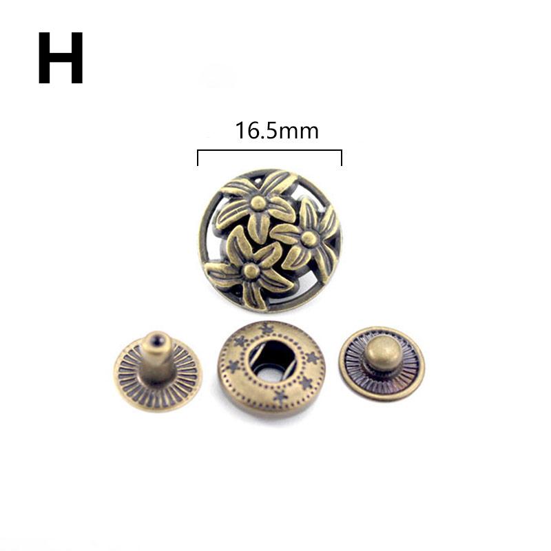 10 комплектов кожаных кнопок для рукоделия, застежек, медных кнопок, швейных аксессуаров для одежды своими руками