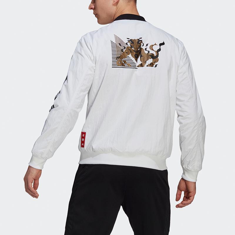 Adidas CNY Collection Juve Cny Bomber Jacket Men's White GU6962