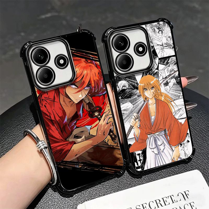Мягкий чехол для телефона Rurouni Kenshin Anime для Xiaomi Redmi Note 14 15 Pro Plus 13 12 11S 11T 5G 10 9S 9 С покрытием Защита от падения Fundas