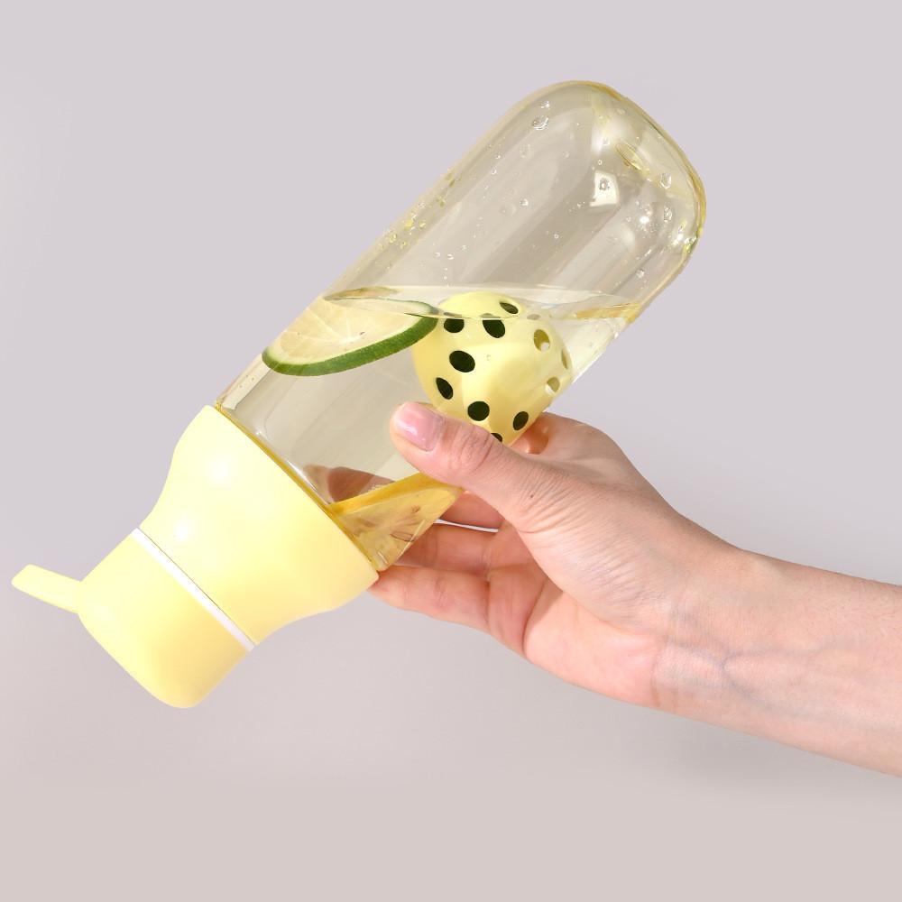 Elegant 600ml Summer Water Bottle For Women With Tea Infuser And Custom Logo