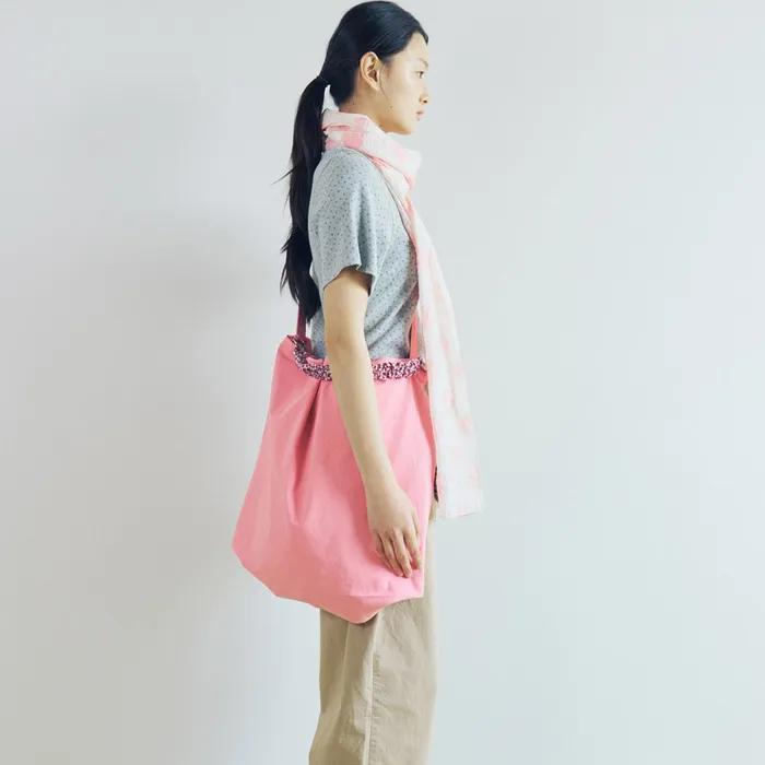 TWO WAY CHECK BAG : PINK