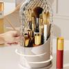 360. Rotating Makeup Brush Holder With Lid Luxury Cosmetic Holder Eyebrow Pencil Storage Lipsti I4R9