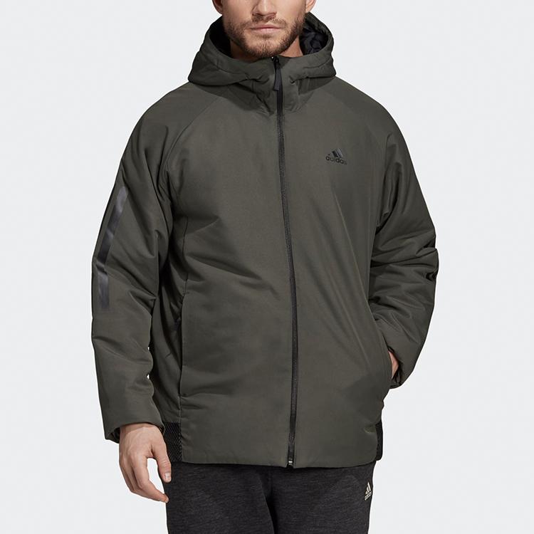 adidas Пуховик Зимний Мужской Темно-Землисто-Коричневый DZ1399