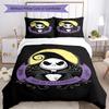 3pcs The Nightmare Before Christmas Bedding Set Duvet Cover Closure Includes 1 Duvet Cover & 2 Pillowcases, Soft and Comfortable for All Seasons.