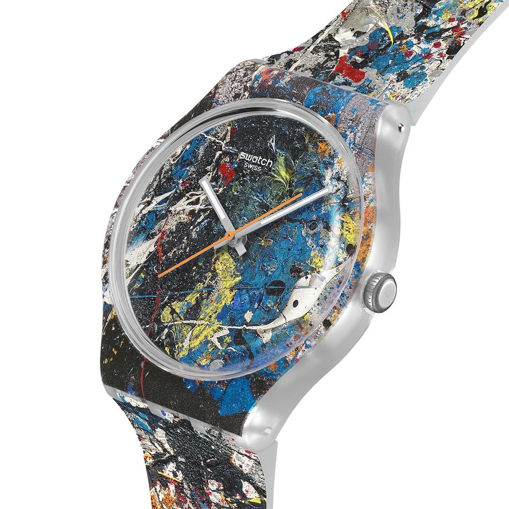 НОВЫЕ GENT ALCHEMY Часы SUOZ366 Унисекс Взрослые Прозрачные [Swatch] POLLOCK'S