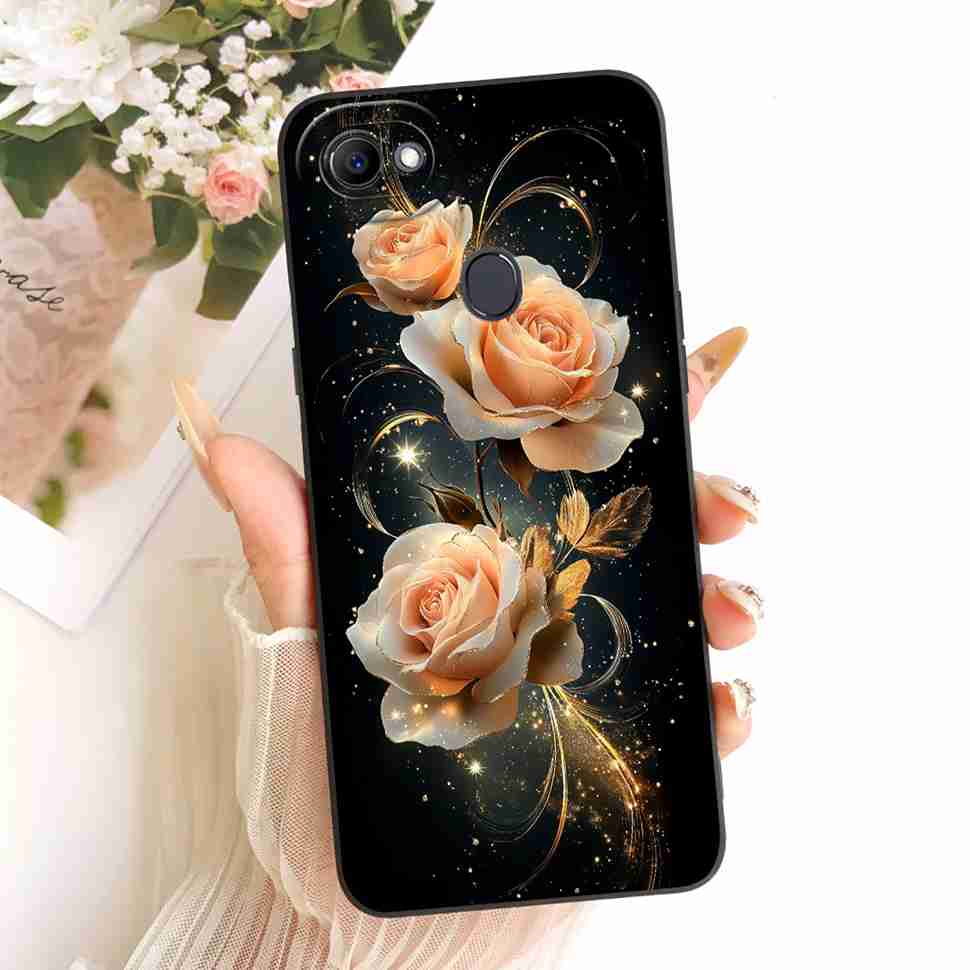 Beautiful Flowers Case For Oppo F7 Case CPH1819 CPH1821 Soft Silicone Fundas Phone Cases For Oppo F7 F 7 4G Cover Fundas