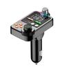 Автомобильный FM-передатчик с двумя USB-портами, совместимый с Bluetooth, быстрая зарядка, беспроводной громкой связи, аудиоприемник, MP3-плеер, прочный