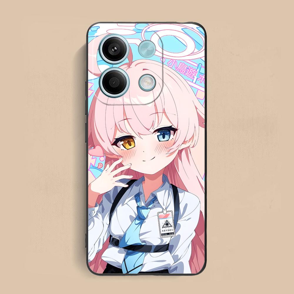 Blue Archive Takahashi Hoshino Phone Case for Xiaomi Redmi Note 14 13 12 11 S Pro Plus 4G 5G Colorful Printing Cover Smartphone