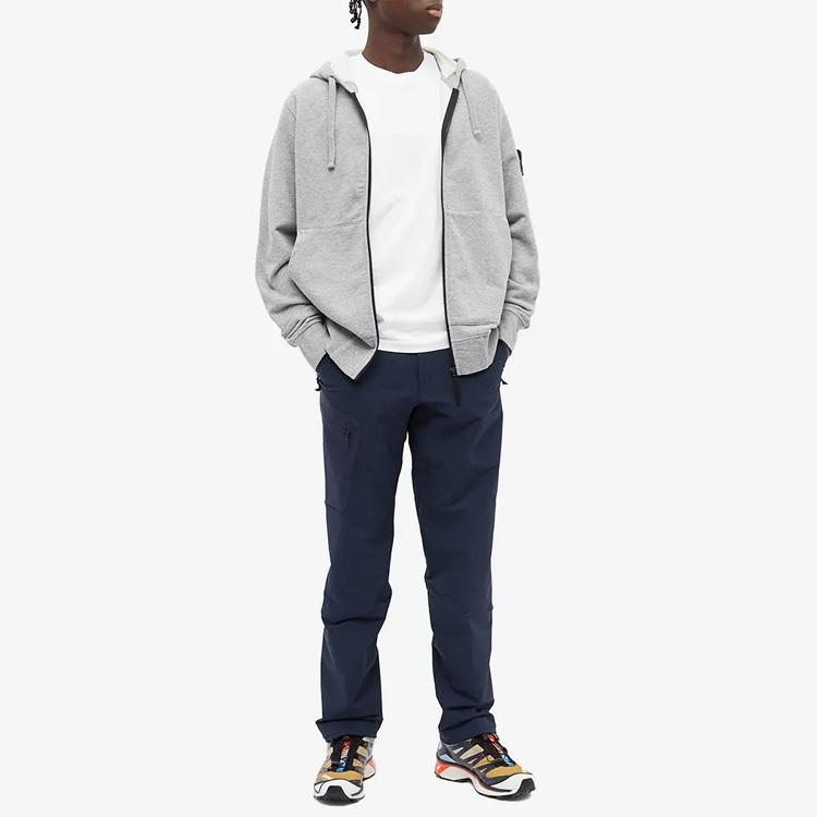 STONE ISLAND Футболка с логотипом, белая, унисекс, топы 741524113-V0001