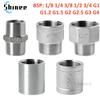 1/8” 1/4" 3/8" 1/2" 3/4" 1" 2" 4" BSP Нержавеющая сталь 304 Равнопроходной фитинг с наружной/внутренней резьбой Редуктор Британский соединитель для водопроводных труб