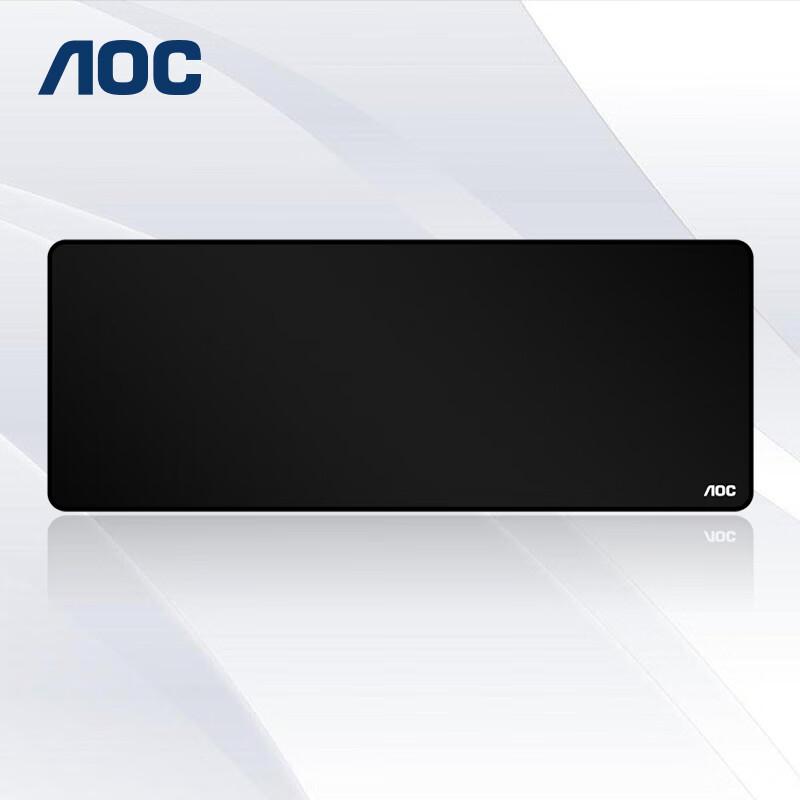 AOC Full-Property Series Gaming Mouse Pad, Extra Large 780*300*2mm, Thickened with Locked Edges, Office Keyboard Computer Desk Pad, Black M205/93