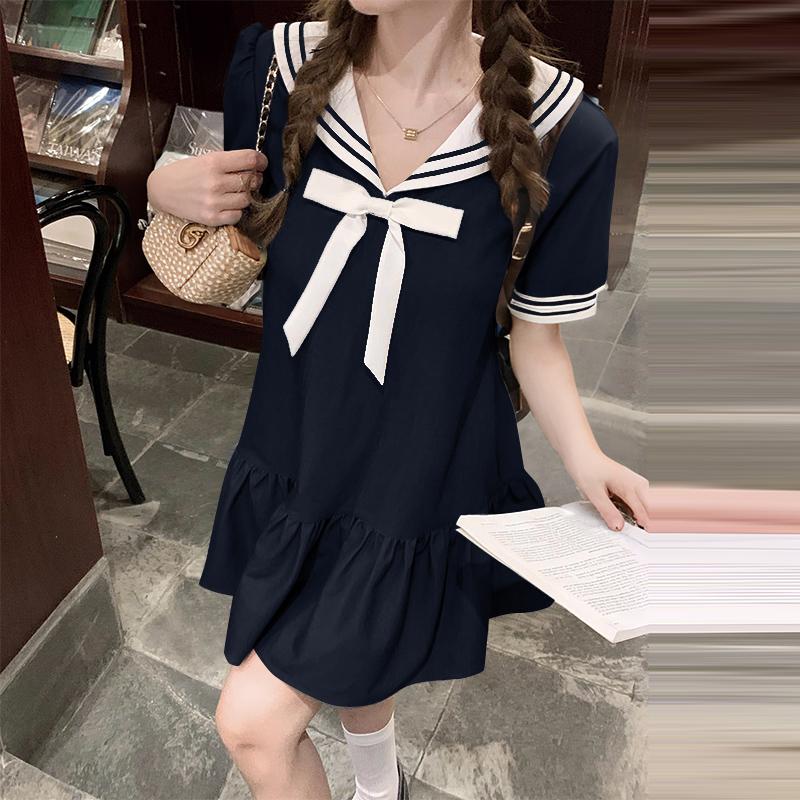 VONDA Летние женские рубашки в стиле колледжа с воротником-бабочкой и оборками на талии