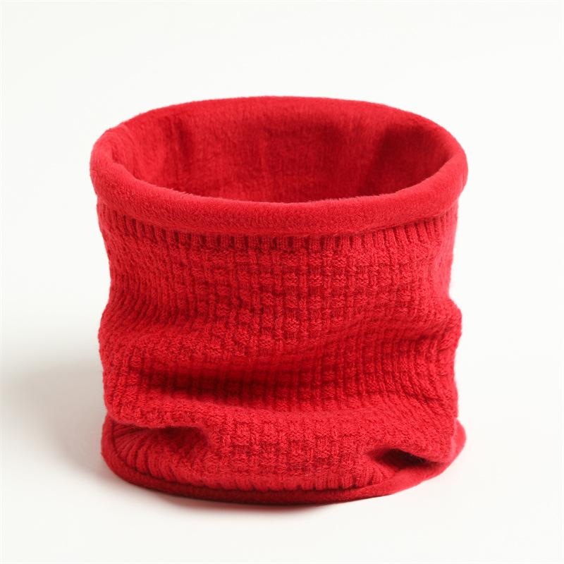 Вертикальный сетчатый плюшевый новый шарф для мужчин и женщин, теплый и мягкий шейный платок, однотонный вязаный утолщенный шарф