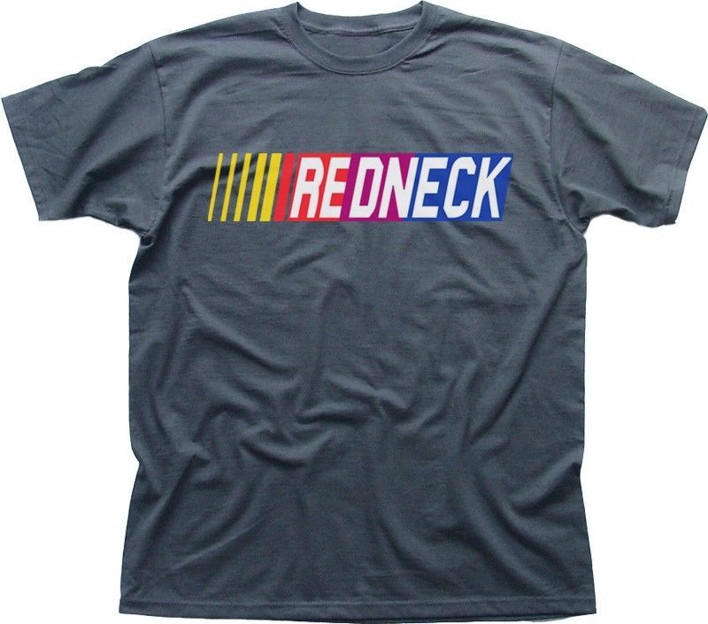 nascar inspired auto racing las vegas REDNECK funny charcoal grey t-shirt OZ364