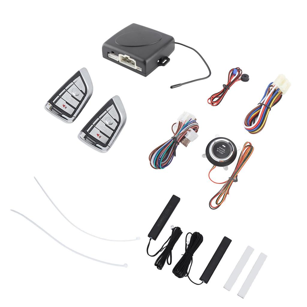 Система автомобильной сигнализации DC12V Интеллектуальный пульт дистанционного управления Запуск одной кнопкой Комплект бесключевого доступа Универсальный для автомобиля без