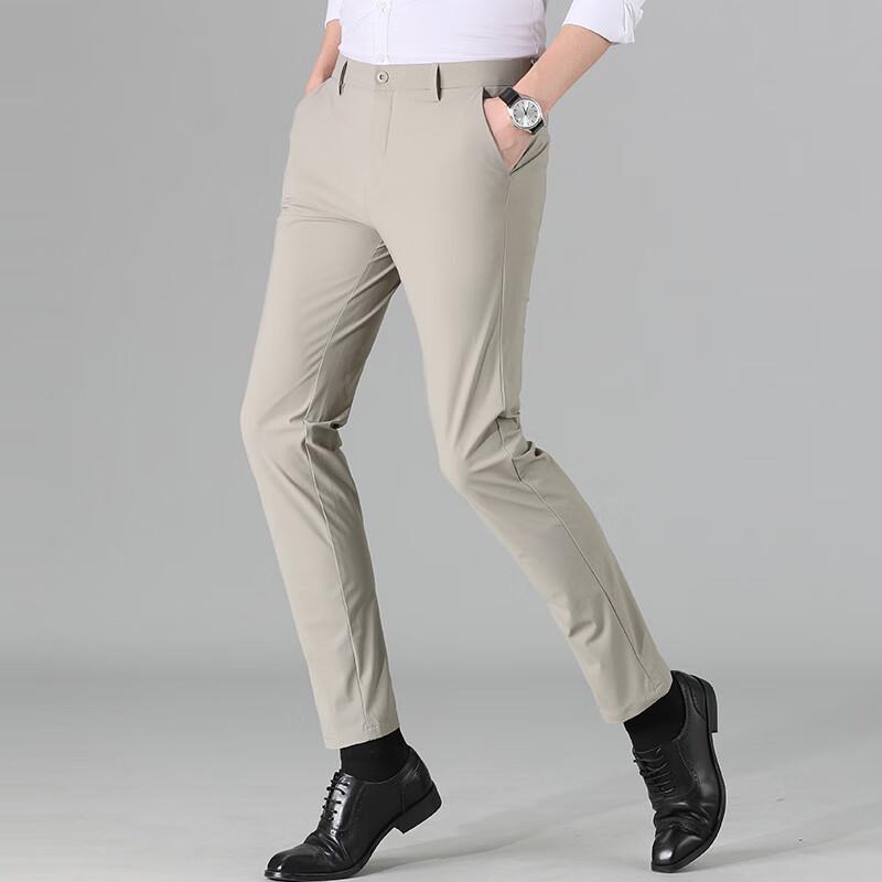 Men's Stretch Straight-Leg Casual Pants