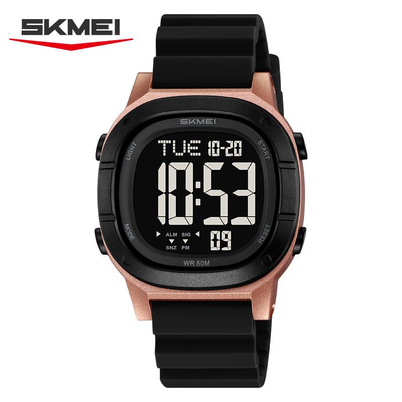 Skmei 2483 персональные цифровые часы для мальчиков vive Силиконовый ремешок Светящиеся 12/24-часовые часы Будильник Повседневные наручные часы