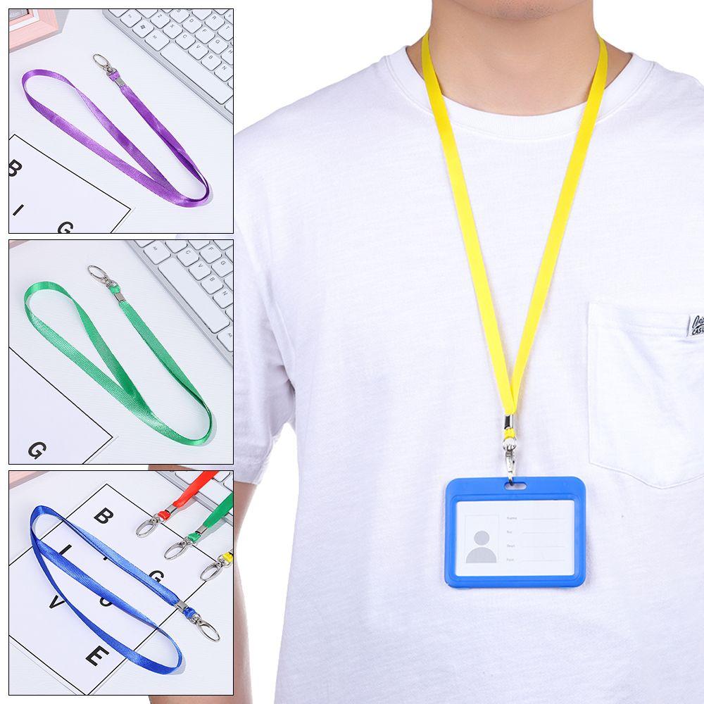 1Pcs New Name Tag Fashion Badge Holder Lanyard ID Card Holder Neck Strap Lanyards Hanging Rope