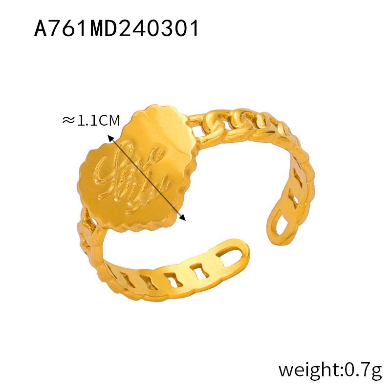 Британский ветер титановые стальные ювелирные изделия модные индивидуальные простые кольца Wind Line 18k Gold цвет удерживающее кольцо серии