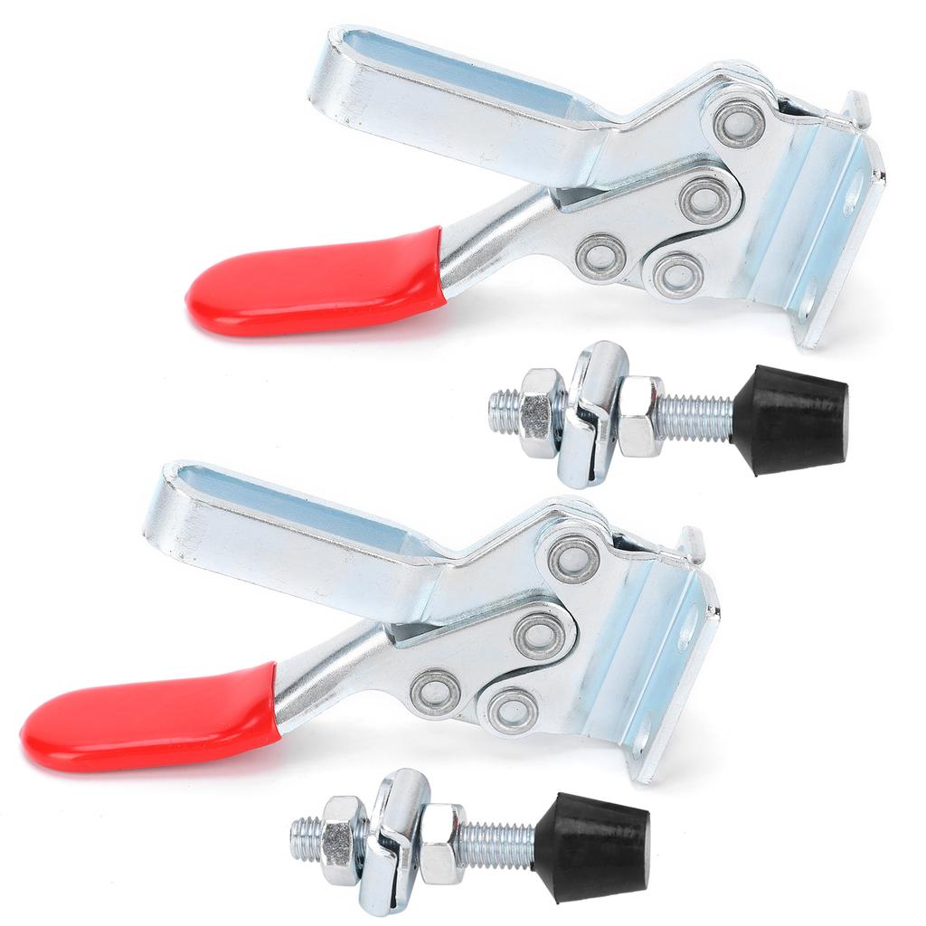 2Pcs Welding Toggle Clamp Horizontal Fixture Elbow Compressor Quick Release Hand Tool GH?225?D